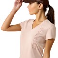 ARIAT LADIES VERTICAL LOGO SHORT SLEEVE T-SHIRT